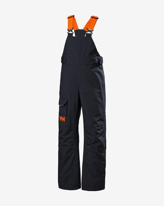 Pantalón largo Helly Hansen Summit Bib PrimaLoft azul marino naranja infantil