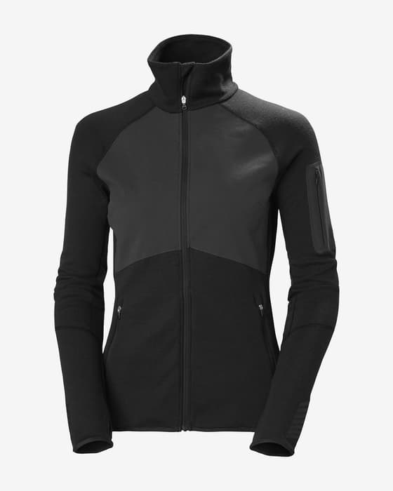 Chaqueta Helly Hansen Lifa Merino Midlayer negro mujer
