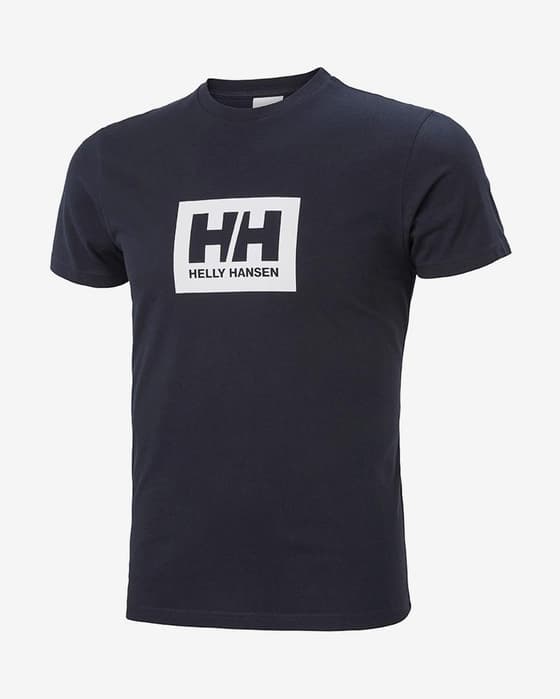 Camiseta Helly Hansen Tokyo manga corta azul oscuro grisáceo blanco