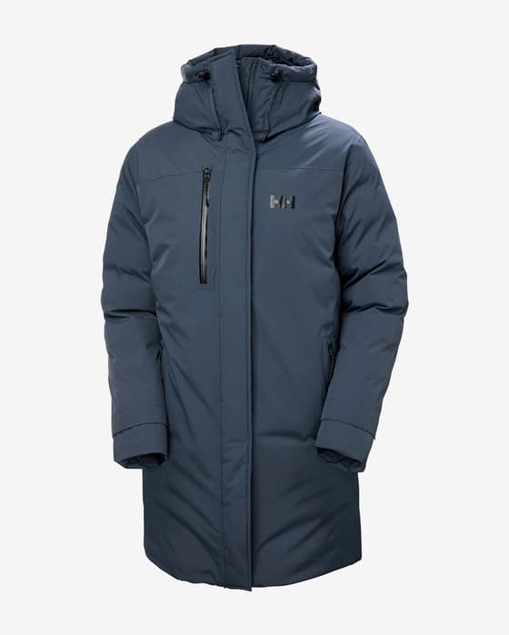Chaqueta con capucha Helly Hansen Adore Parka azul alpino mujer