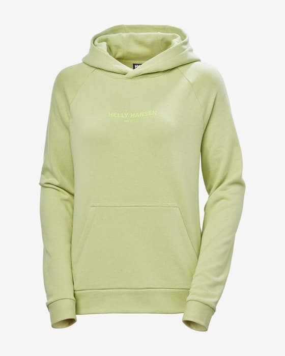 Sudadera con capucha Helly Hansen Core verde blanquecino mujer