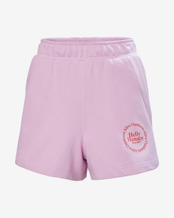 Pantalón corto Helly Hansen Core Sweat rosa claro mujer