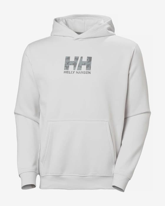 Sudadera con capucha Helly Hansen Cotton Fleece Graphic blanco gris