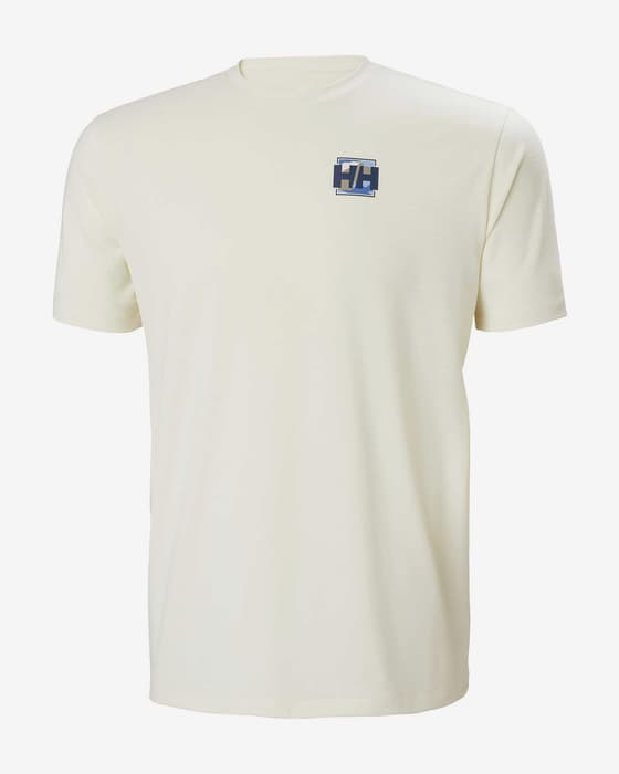 Camiseta Helly Hansen Skog Graphic manga corta blanco beige