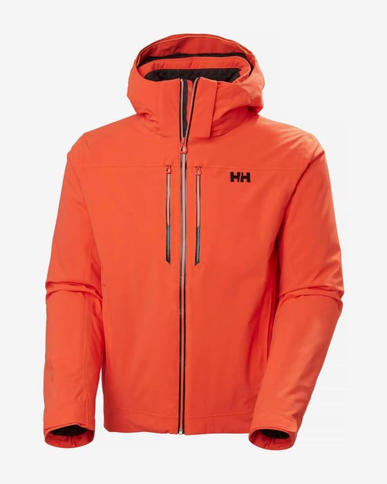 Chaqueta con capucha Helly Hansen Alpha LifaLoft RECCO naranja brillante