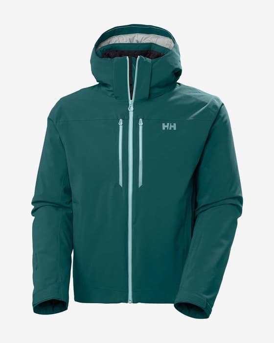 Chaqueta con capucha Helly Hansen Alpha LifaLoft RECCO verde esmeralda
