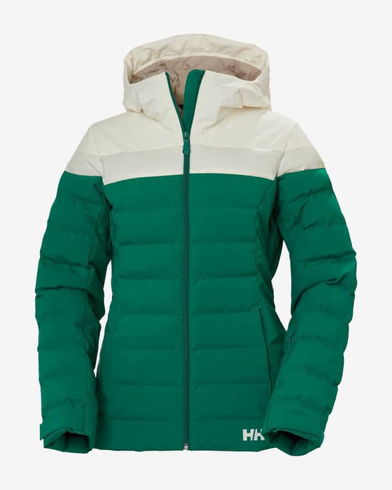 Giacca con cappuccio Helly Hansen Imperial Puffy verde bianco donna