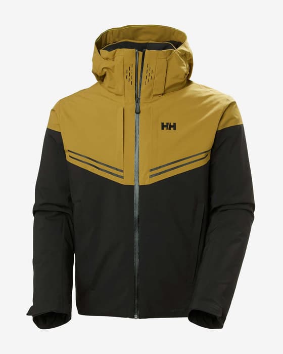 Chaqueta con capucha Helly Hansen Alpha Infinity RECCO negro amarillo dorado