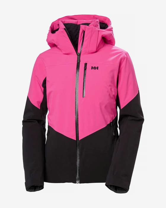 Chaqueta con capucha Helly Hansen Alphelia RECCO rosa fucsia negro mujer