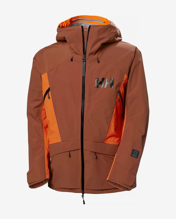Chaqueta con capucha Helly Hansen Sogn Evo Shell marrón naranja
