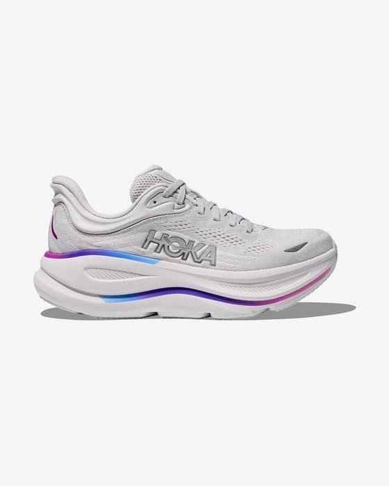 HOKA Bondi 9 Damen Laufschuhe weiß/blau/lila/rosa