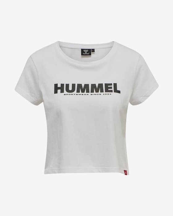 Camiseta Hummel Legacy manga corta blanco mujer