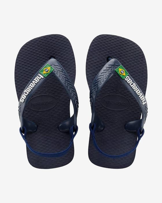 Chanclas Havaianas Baby Brasil Logo azul oscuro infantil