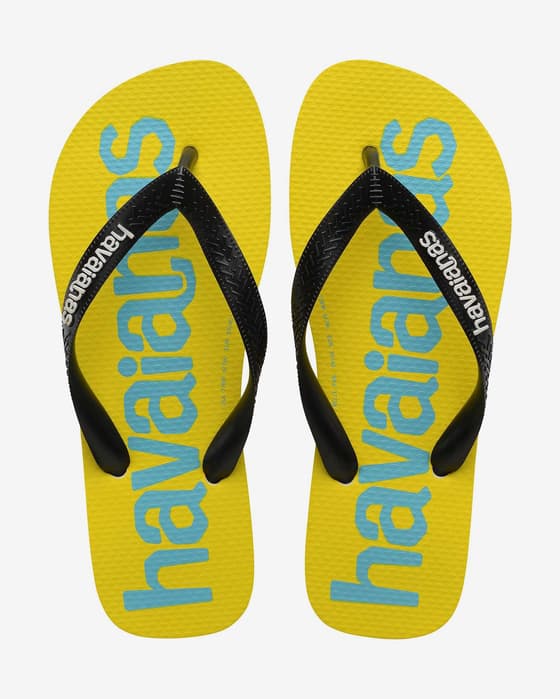 Chanclas Havaianas Top Logomania 2.0 amarillo negro