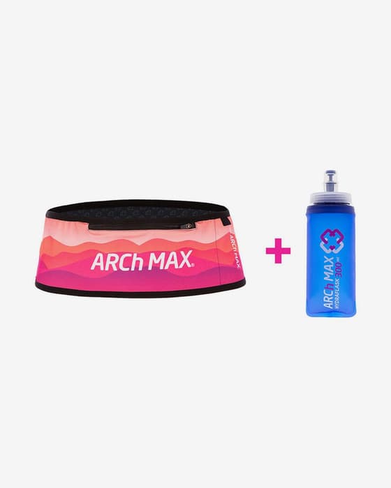 Cinturón ARCh MAX PRO Zip Plus + 1 Soft Flask 300 ml rosa negro