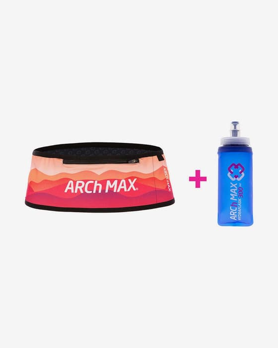 Cinturón ARCh MAX PRO Zip Plus + 1 Soft Flask 300 ml rojo negro