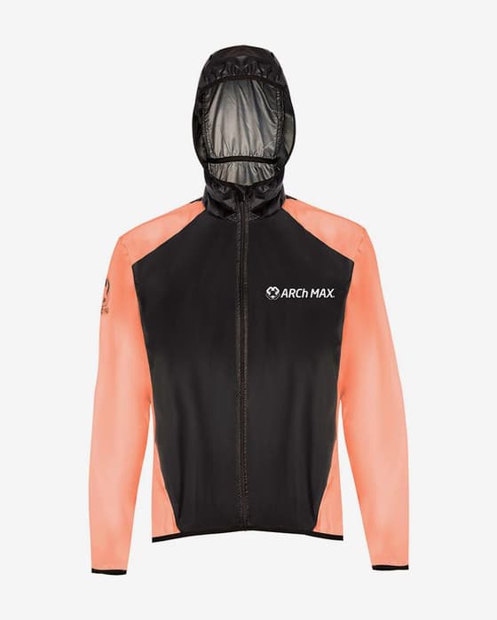Light Hooded Jacket ARCh MAX Windstopper Orange Black