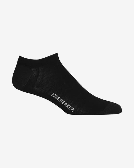 Calcetines Icebreaker Lifestyle Fine Gauge Crew negro blanco