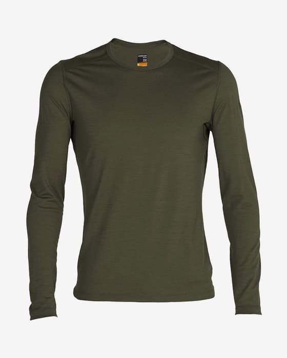 Camiseta interior Icebreaker 200 Oasis manga larga verde