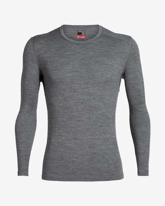 Funktionsshirt Icebreaker 260 Tech Langarm grau