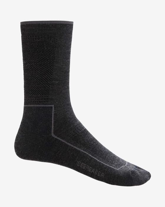 Calcetines Icebreaker Hike Cool-Lite 3Q Crew gris oscuro negro