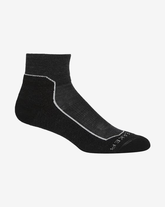 Calcetines Icebreaker Hike+ Light MiniJET negro blanco mujer