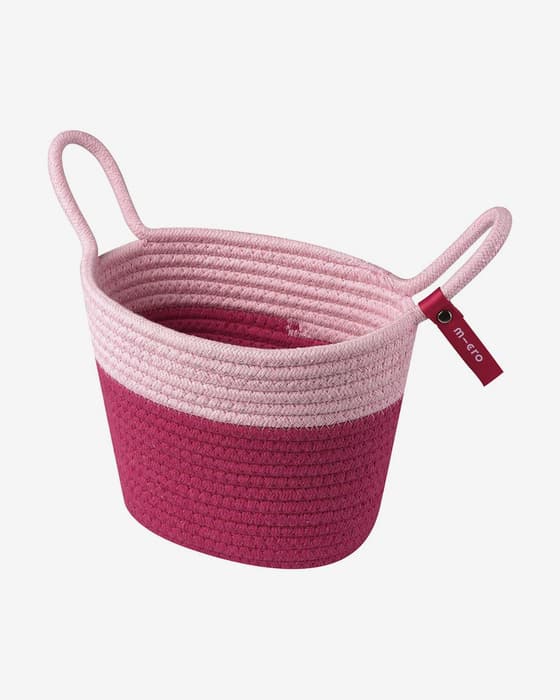 Cesta para patinetes Micro rosa