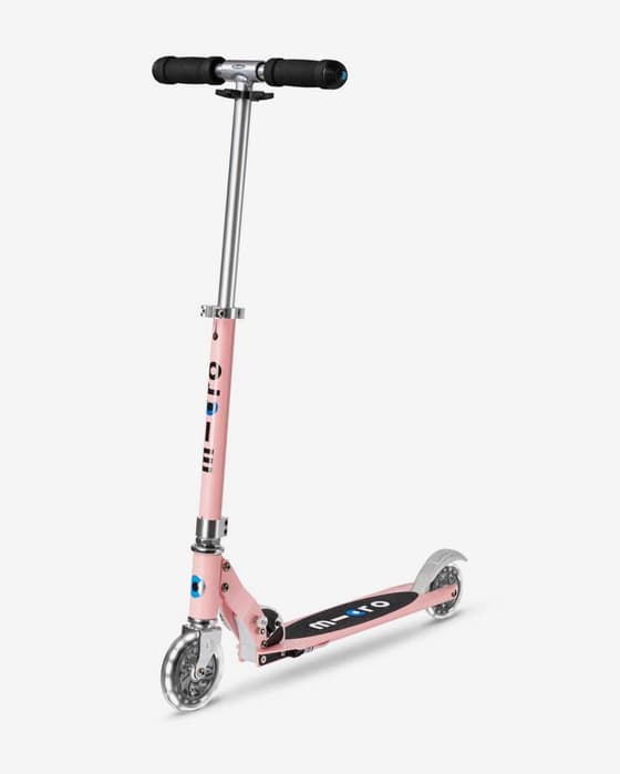 Patinete Micro Sprite LED rosa
