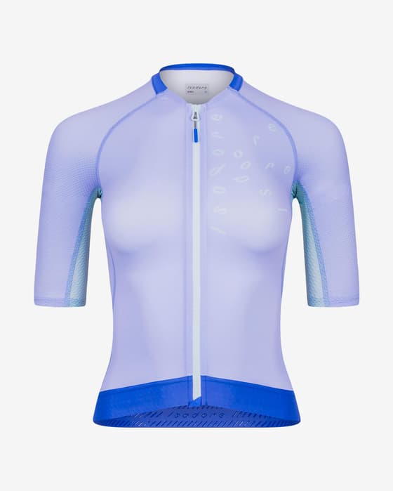Maillot Isadore Alternative manches courtes bleu femme