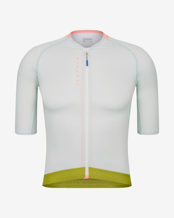 Maillot Isadore Alternative manches courtes blanc vert
