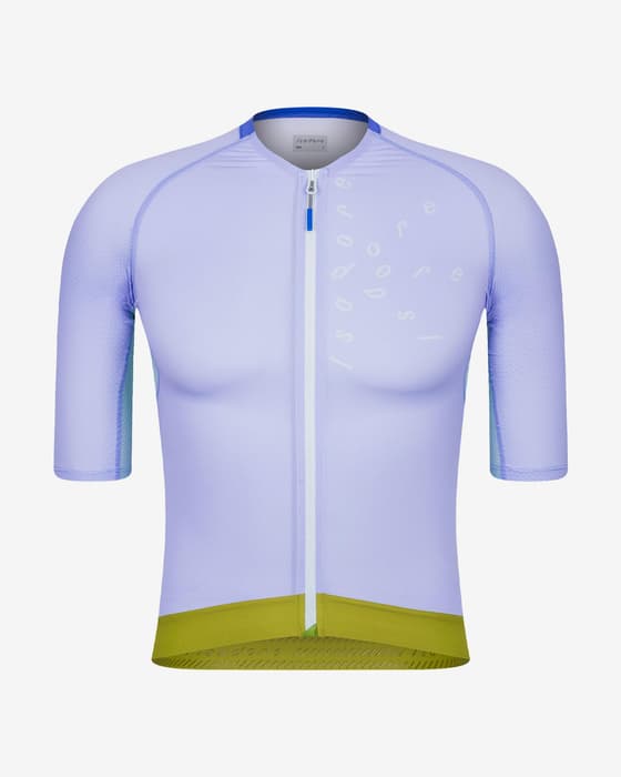 Maillot Isadore Alternative manches courtes bleu violet