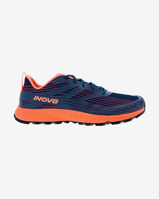 Zapatillas Inov-8 TrailFly Speed Ancho Fit azul marino naranja mujer