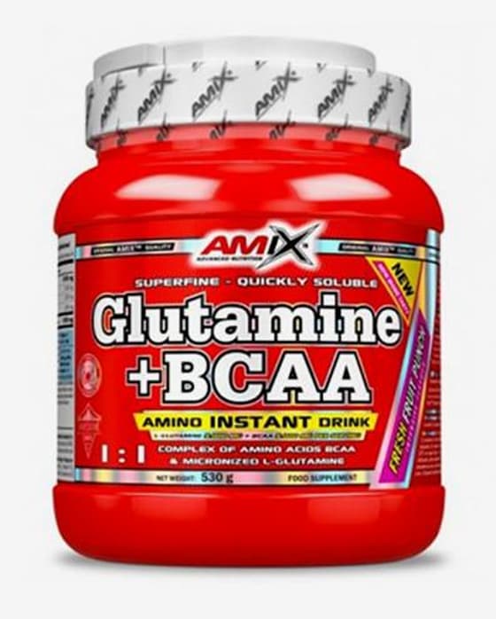 Glutamina +BCAA Amix sabor naranja 530 g