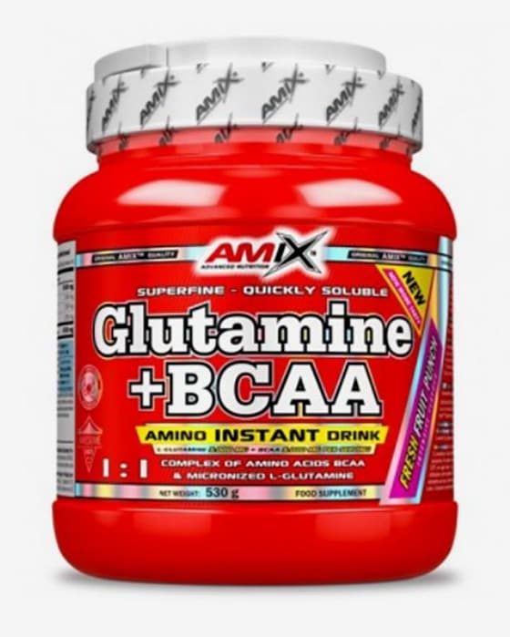 Glutamina +BCAA Amix sabor cola 530 g