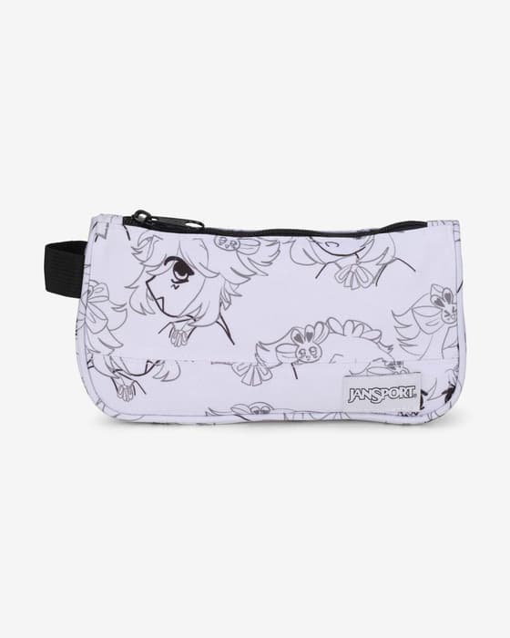 Estuche JanSport Medium blanco negro