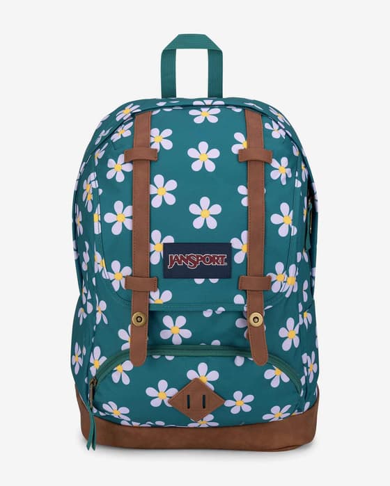 Mochila JanSport Cortlandt verde marrón rosa
