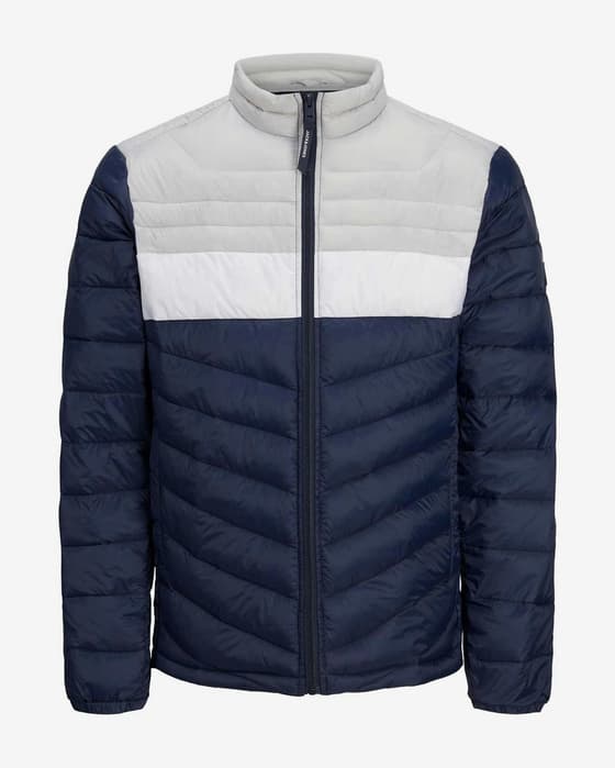 Chaqueta Jack & Jones Hero Puffer azul marino gris blanco