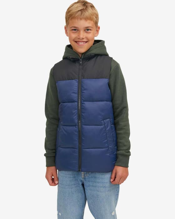 Chaleco Jack & Jones Toby Body negro azul infantil