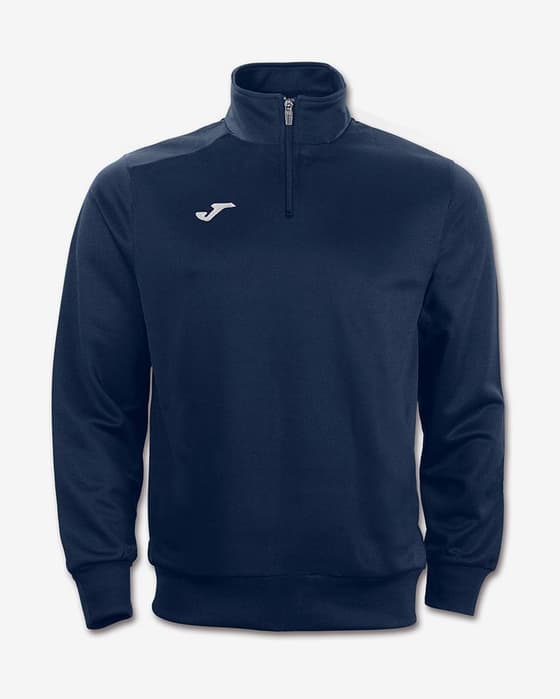 Joma Faraon marineblauw sweatshirt met halve rits