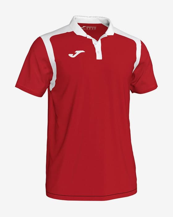 Polo Joma Championship V manga corta rojo blanco