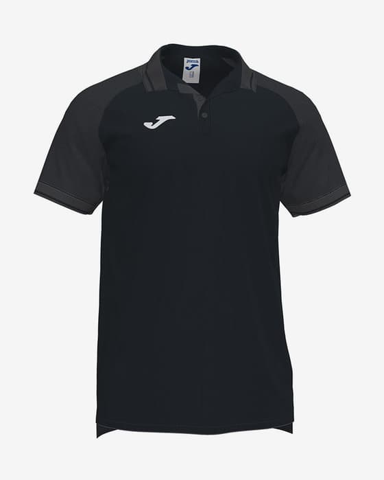 Polo Joma Essential II manga corta negro gris