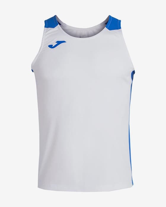 Camiseta Joma Record II tirantes blanco azul
