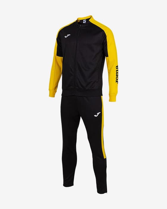 Joma ECO Championship Tracksuit Black Yellow