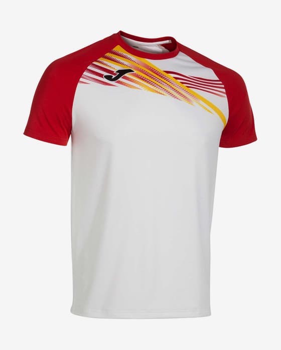 Camiseta Joma Elite X manga corta blanco rojo