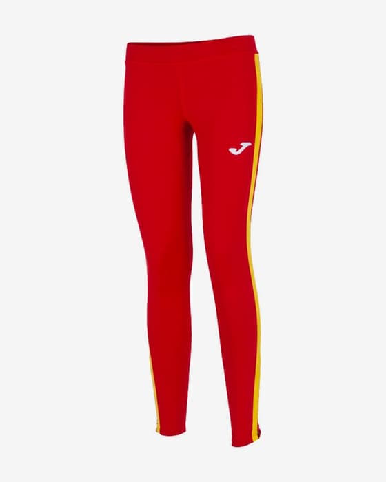 Leggings lunghi Joma Elite VII rosso giallo donna
