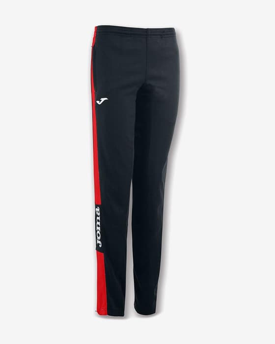 Pantalón largo Joma Championship IV negro rojo mujer