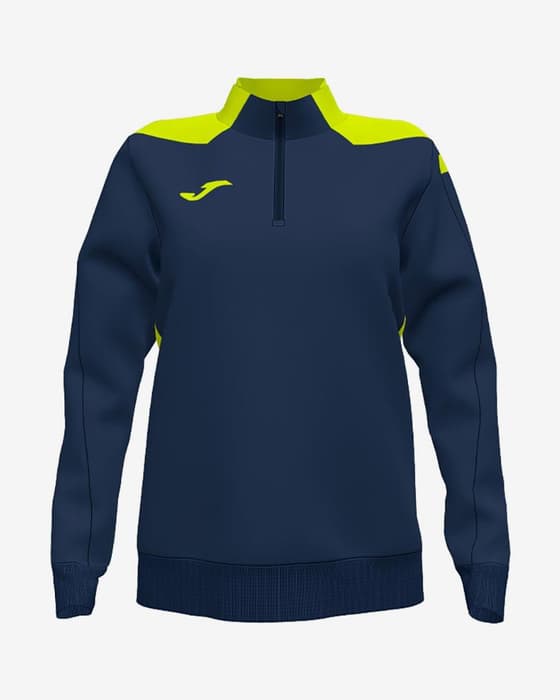 Sudadera Joma Championship VI sin capucha azul marino amarillo mujer