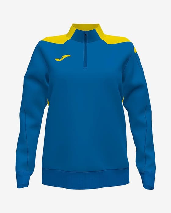 Sudadera Joma Championship VI sin capucha azul amarillo mujer