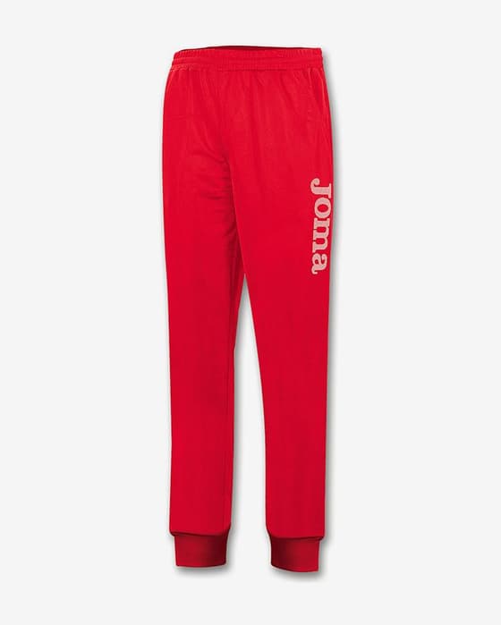 Pantalón largo Joma Poliéster Fleece rojo infantil