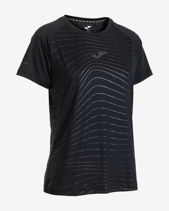 Camiseta Joma R-Night manga corta negro mujer